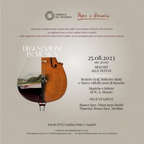 Degustazioni in Musica - Tribsterill Trio MOZART ALLE DONNE